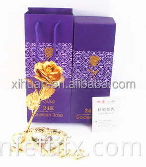 2021 Amazon Hot Sale 24K Gold Bated Rose Eternal Roses Beautiful 24k Gold Gold Gold Reservous Rose Flower